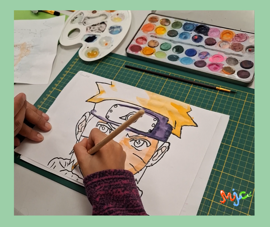 Dessin Manga visuel plan travail