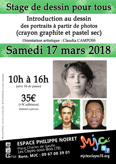 Stage de dessin (adultes), COMPLET base affiche stage arts plastiques mars 2018 vf web 00