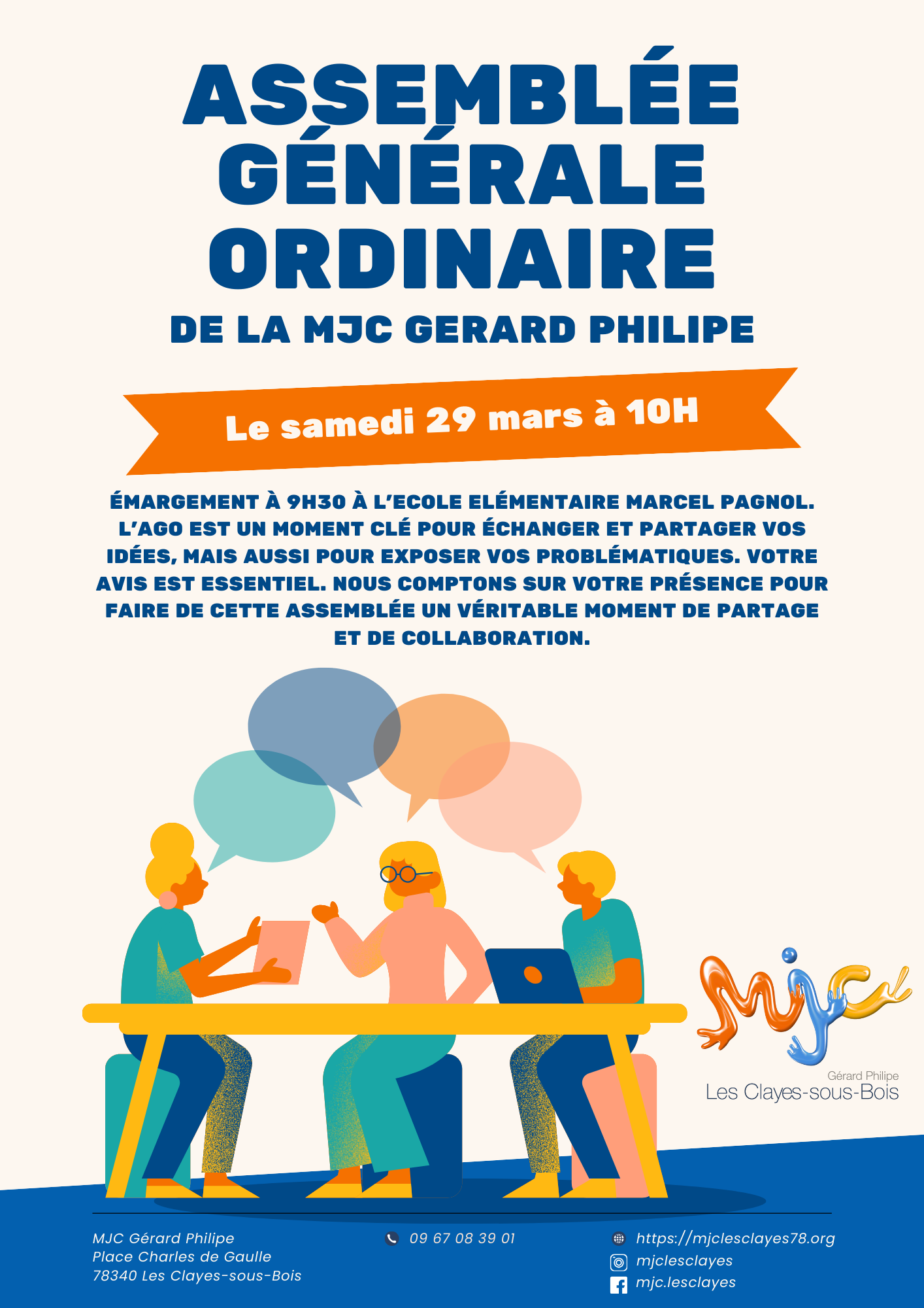 Multicolore Assemblée Générale Ordinaire mjcgp