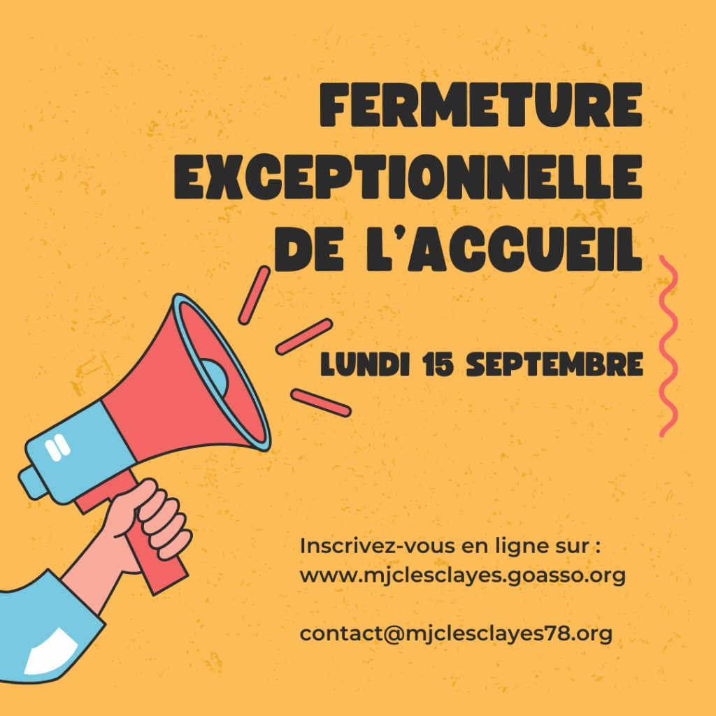 fermeture exceptionnelle